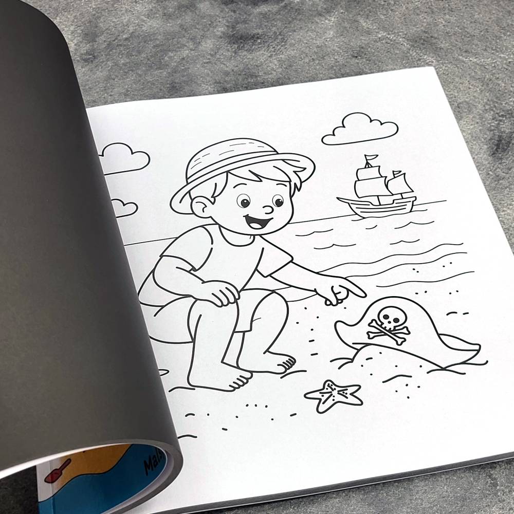 Ferien am Meer - Das kreative Malbuch für Kinder ab 4 Jahren mit über 50 sommerlichen Ausmalbildern Bild 5