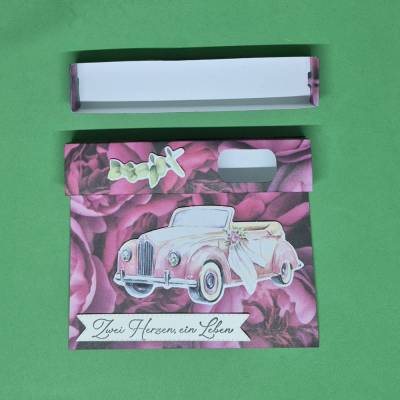 Geschenkverpackung Hochzeit / Hochzeit Auto Motiv /Geldgeschenk Hochzeit / Hochzeitsgeschenk Verpackung