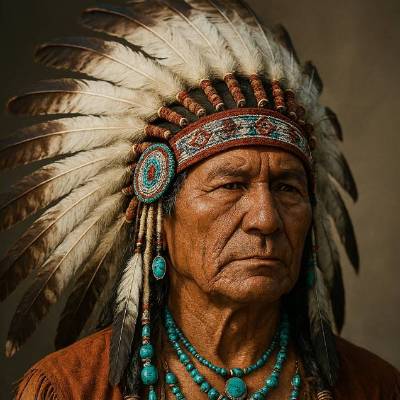 „Würde des Windes  (2)– Porträt eines Häuptlings“