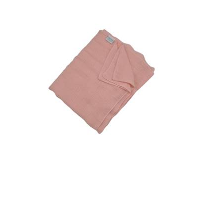 Sanfte Sommerdecke aus Bio-Musselin in Hellrosa – Atmungsaktive, nachhaltige Decke in 135x100 & 135x200 cm