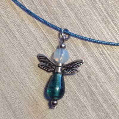 Halsreif mit Engelanhänger – Schutzengel Schmuck für Erwachsene
