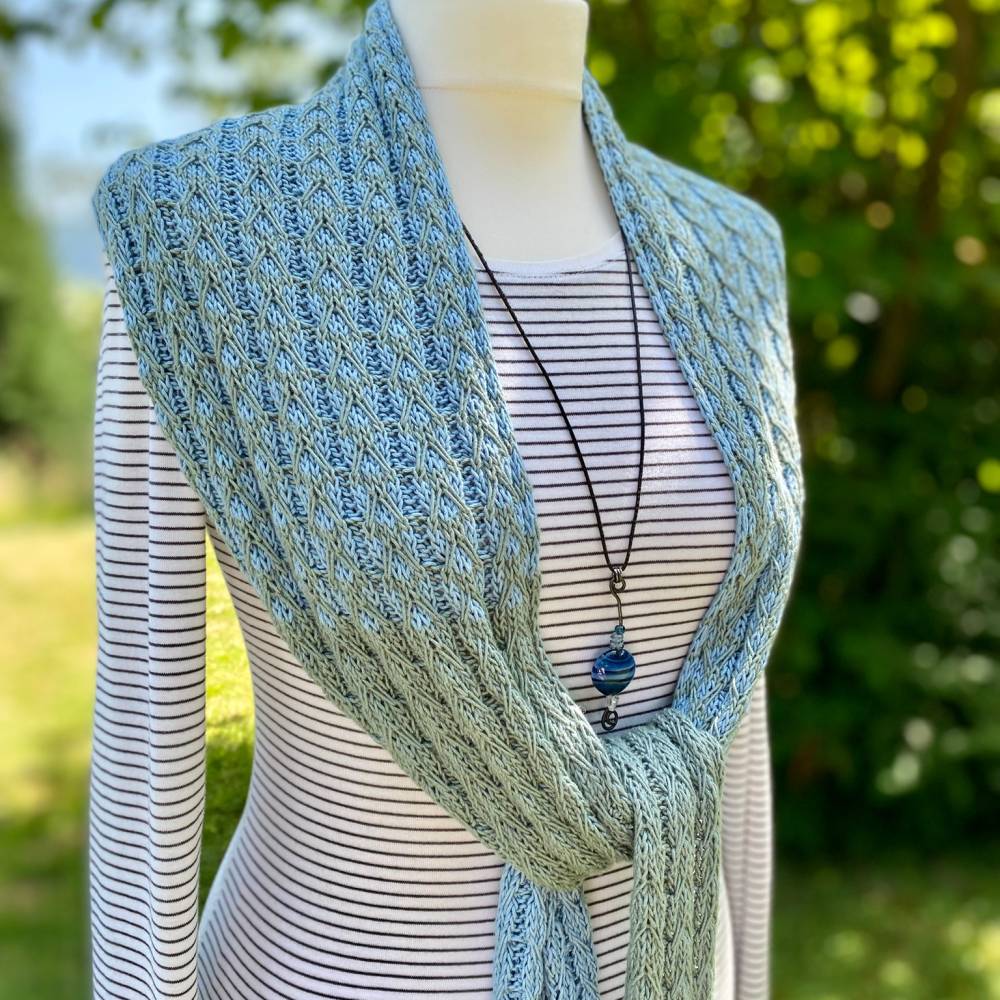 Strickanleitung Lizas Solo Lino Scarf Bild 1