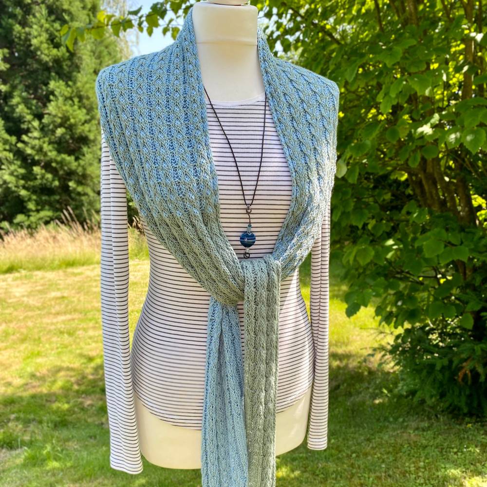 Strickanleitung Lizas Solo Lino Scarf Bild 2