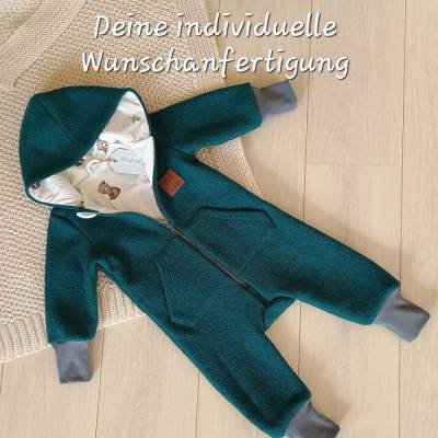 Wollwalkoverall mit Mitwachsbündchen, nach Wunsch individuell gefertigt