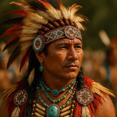 „Würde des Windes  (3)– Porträt eines Häuptlings“