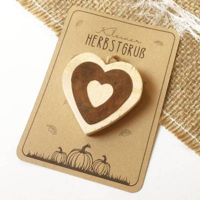 Herbst Druckvorlage Tütenkarte – Kleiner Herbstgruß zum Ausdrucken, Geschenkidee, Kürbis & Blätter, PDF Download