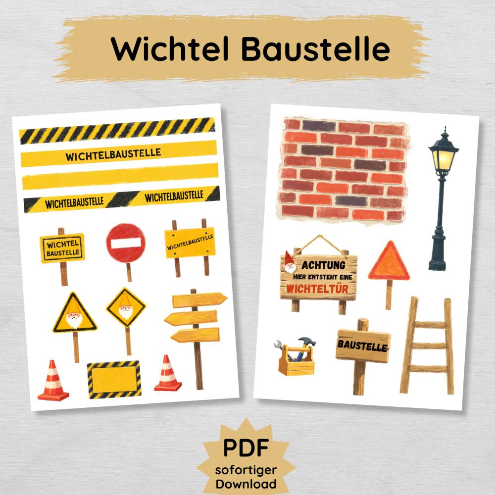 Wichtelbaustelle Vorlagen Zum Ausdrucken