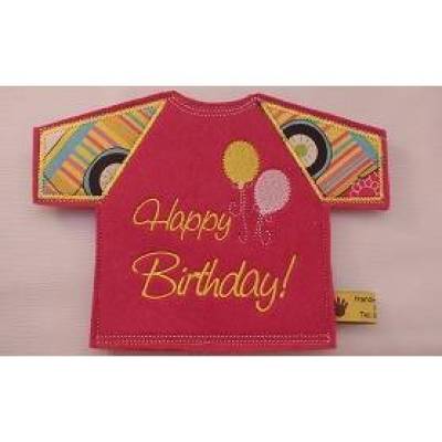 Flaschen Shirt Happy Birthday – Personalisiertes Geschenk für Piccolos, Miniweinflaschen & 