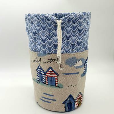 Utensilo mit Strandhäuschen maritim