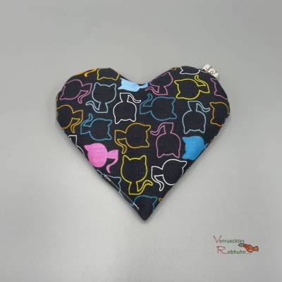 Wärmekissen Herzform mit Rapssamen – Natürliche Wärme- & Kältetherapie