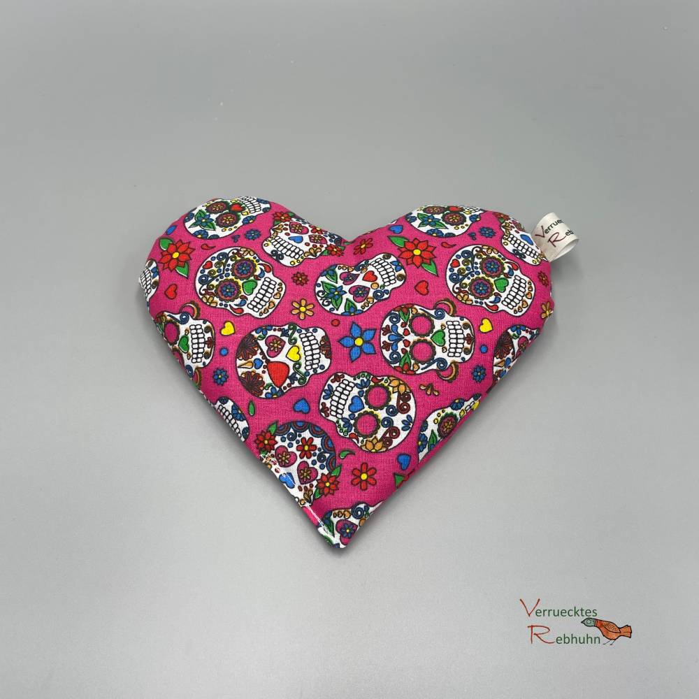 Wärmekissen Herzform mit Rapssamen – Natürliche Wärme- & Kältetherapie Bild 1