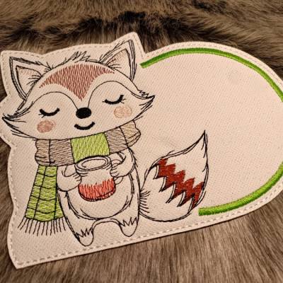 Mug Rug / Tassenuntersetzer Fuchs