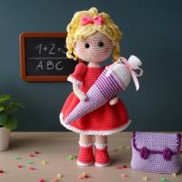 Häkelanleitung Schulkind Sophia - PDF Datei deutsch