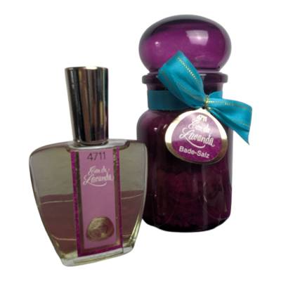 Vintage 4711 Echt Kölnisch Wasser Eau de Lavande Geschenkset – Sammlerstück mit Flakon & Badesalz