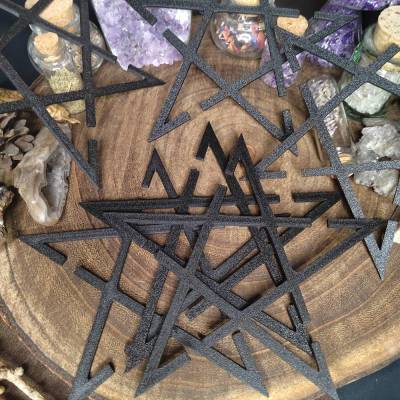 Pentagramm Staudenhalterring – 6er Set Pflanzen Stützringe aus PLA, dekorativ & nachhaltig