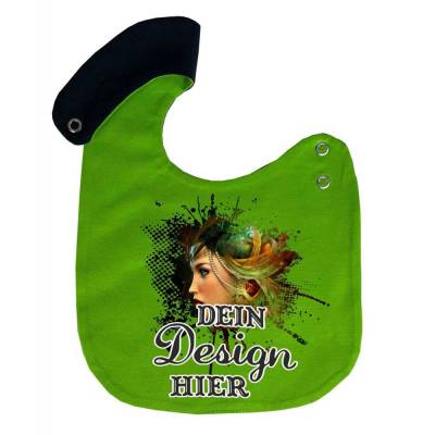 größenverstellbares Lätzchen Multicolor personalisiert mit deinem Wunschmotiv, individuell bedruckt mit Text, Logo, Foto