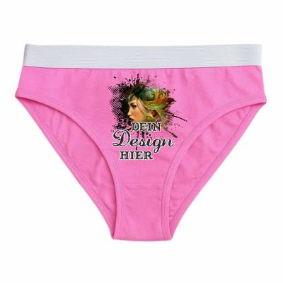 Damen Slip personalisiert mit deinem Wunschmotiv, individuell bedruckt mit Text, Logo, Foto