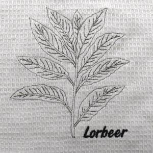 Stickdatei Lorbeer 12-14x18