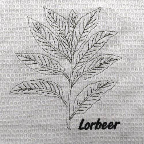 Stickdatei Lorbeer 12-14x18