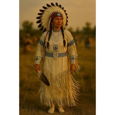 Würde des Windes (6) – Stammesfrau in Zeremonienkleidung