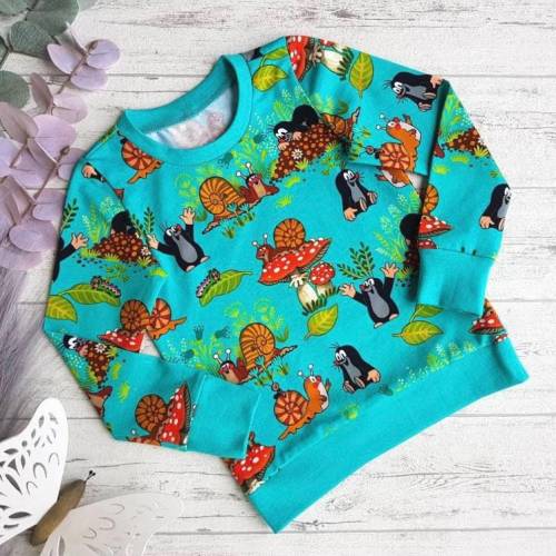 Maulwurf Pauli Shirt mit Schnecke – Wunschgröße, T-Shirt oder Longsleeve