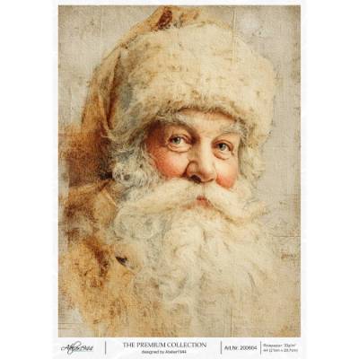 Reispapier-THE PREMIUM COLLECTION-Decoupage-Vintage Santa-Weihnachten-200604