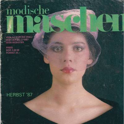 Zeitschrift Modische Maschen 2/87 Herbst 1987 DDR Vintage aus den 1980er Jahren 
