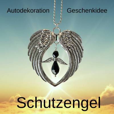 Schutzengel Anhänger Auto Rückspiegel – Personalisiertes Geschenk & Glücksbringer zur Führerscheinprüfung