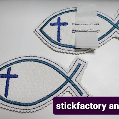 Stickdateien ith Fisch mug rug und ith Fisch mit Schlitz für Geldgeschenk für den 10x10 er Rahmen