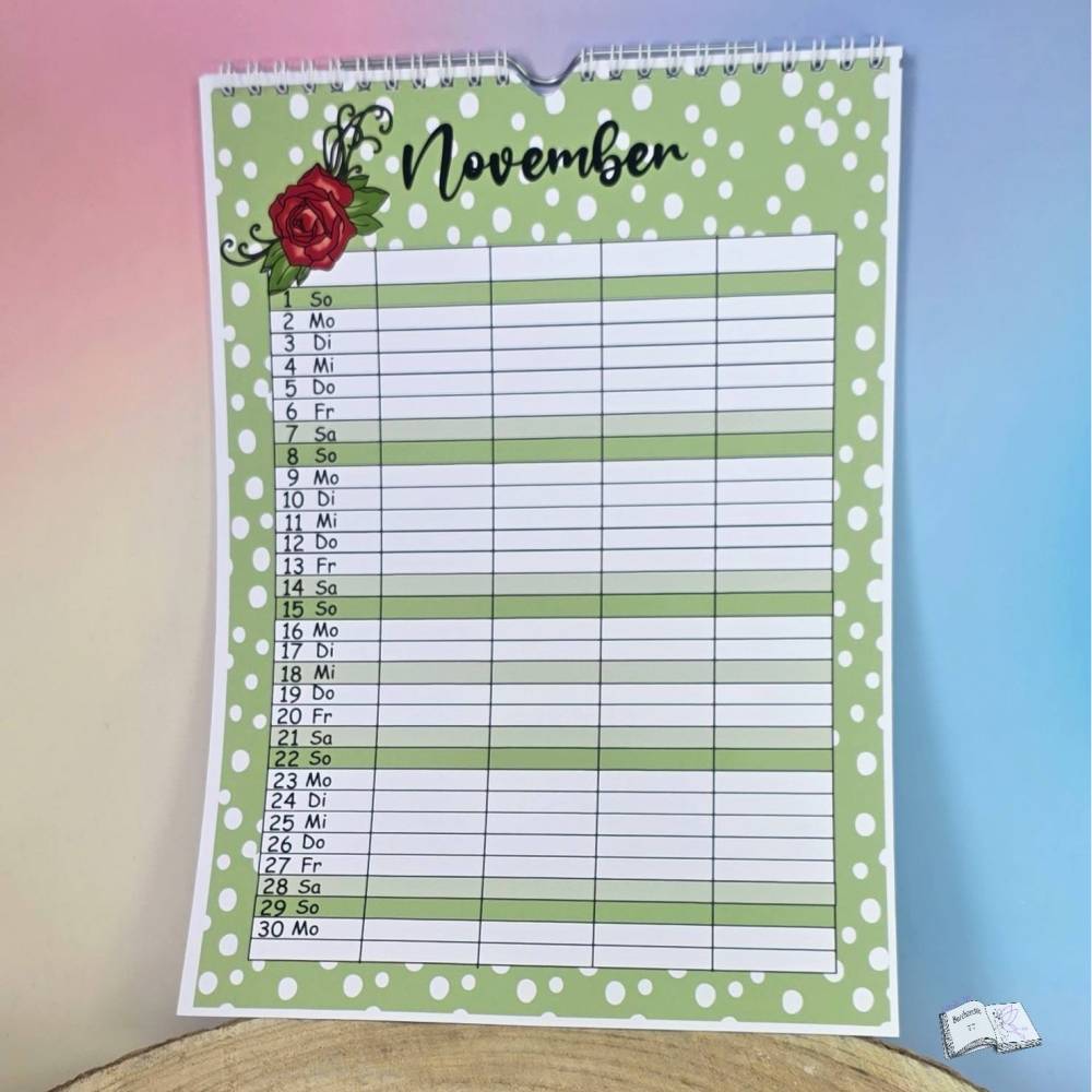 Familienplaner 2026 – Digitaler Kalender zum Selbst Gestalten als SVG & PNG