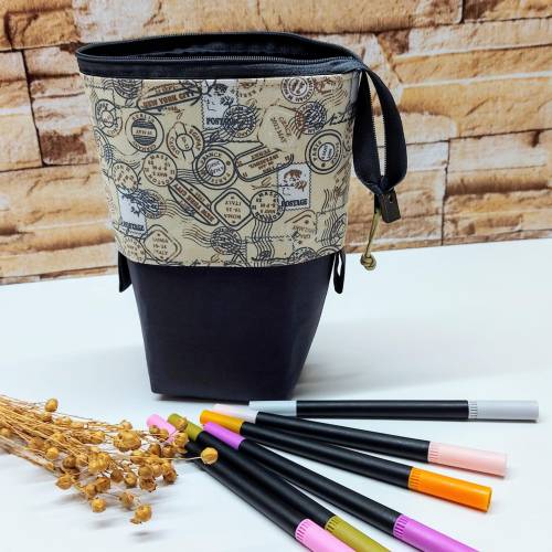 Stiftemäppchen Stifteaufbewahrung Aufbewahrung für Utensilien Popup-Mäppchen  Pencilcase - Briefmarken