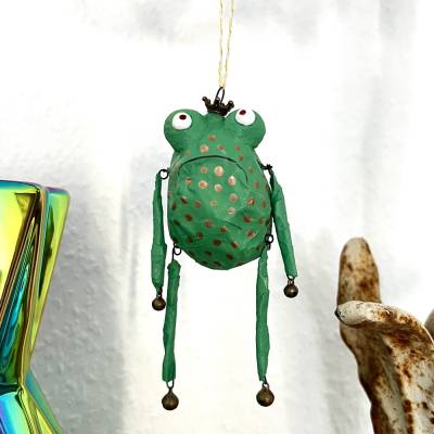 Froschglöckchen, Baumschmuck, Weihnachtsschmuck, kling Fröschchen klingelingeling, hängende Froschfigur, Chr