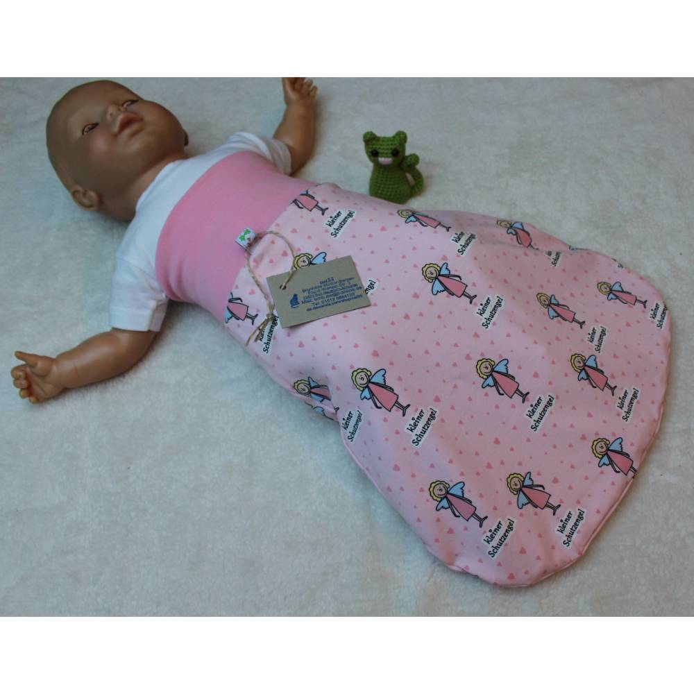 Warm geftterter Pucksack/Strampelsack/Schlafsack *Schutzengel* 4 Gren  machbar