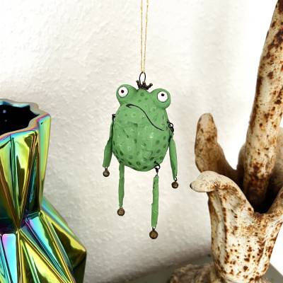 Froschglöckchen, Baumschmuck, Weihnachtsschmuck, kling Fröschchen klingelingeling, hängende Froschfigur, Chr