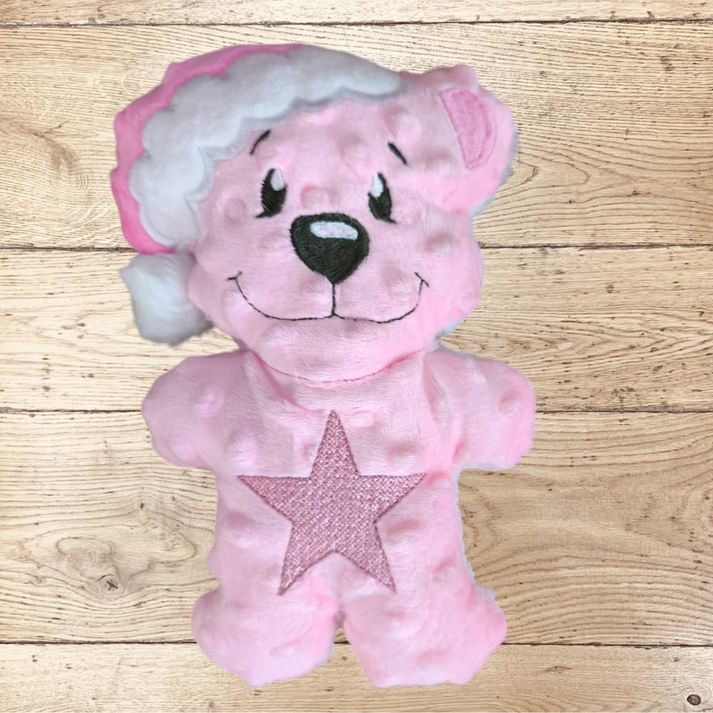 Stickdatei Weihnachten Teddy Bär In the Hoop Kissen Set – 4 Größen inkl. Anleitung, sofort verfügbar Bild 4