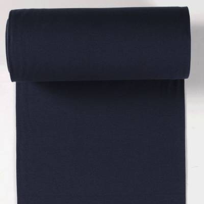 Bündchen Cuff Raumblau blau Schlauchware Öko Tex