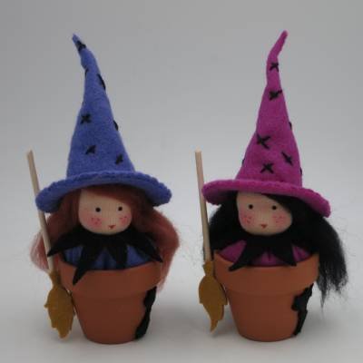 Hexentöpfchen - Halloween - Blumenkind - Jahreszeitentisch - Waldorf Art - Art.Nr. HE41