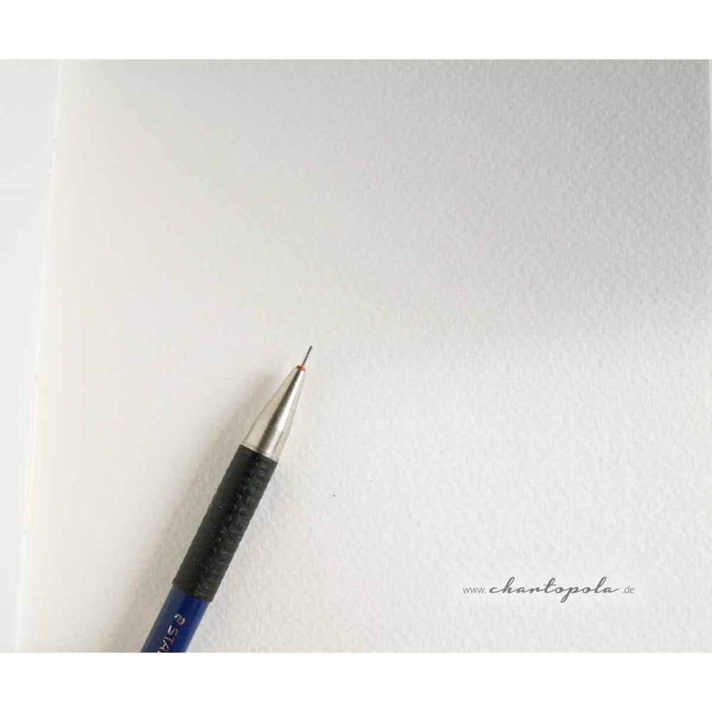 Handgebundenes Aquarell-Skizzenbuch A5 mit Flachsblume | Leinen gebunden | 200g/m² Papier für Aquarell & Gouache Bild 4