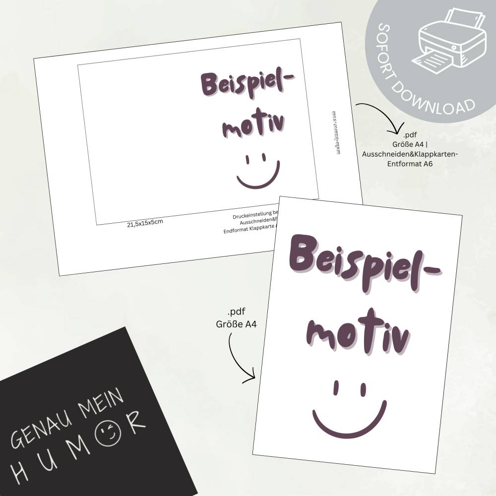 Grinchige Anti-Weihnachtskarte als PDF – Lustige Grinch Weihnachtsgrüße zum Ausdrucken Bild 2