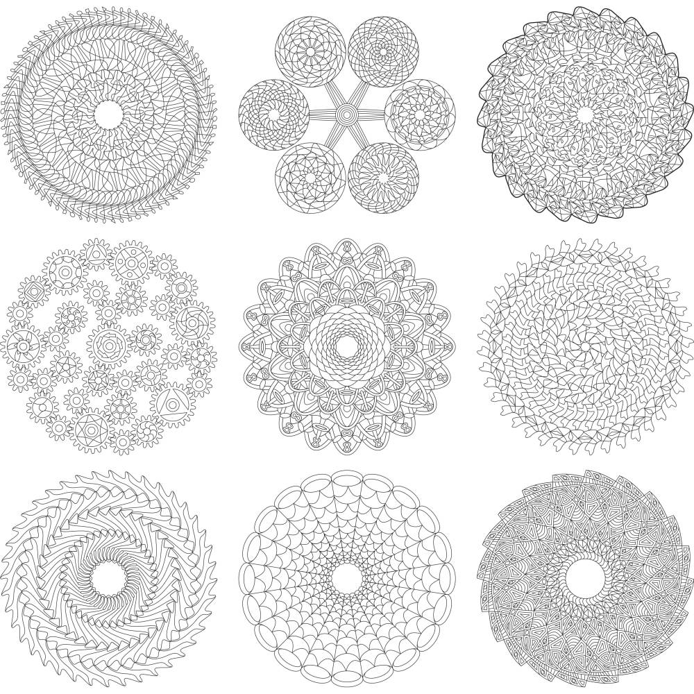 20 Mandalas zum Ausmalen Varianten A Bild 2
