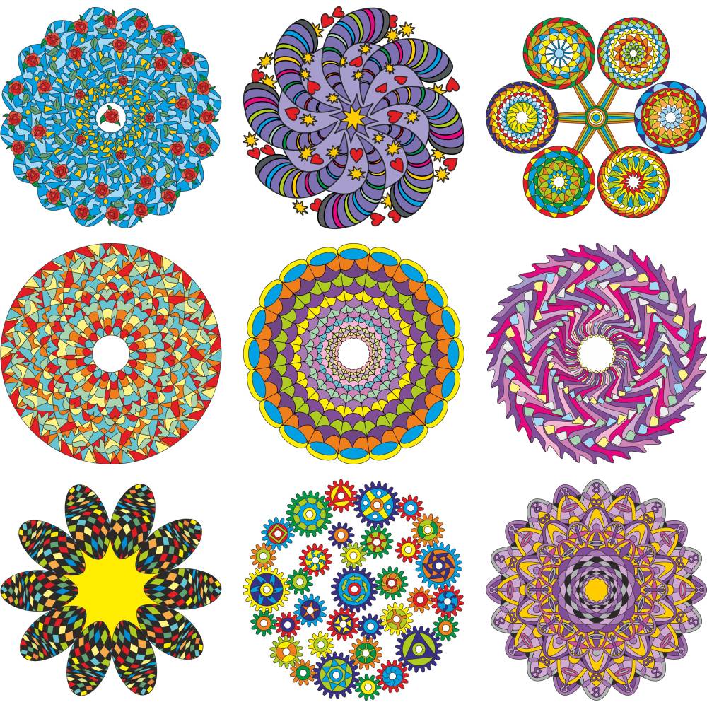 20 Mandalas zum Ausmalen Varianten A Bild 3