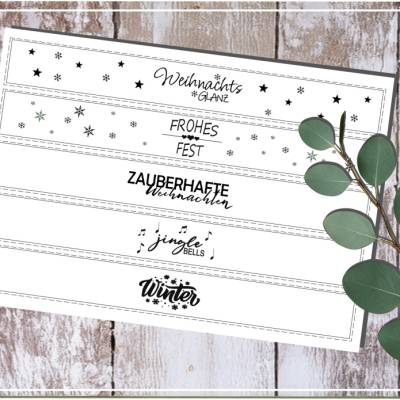 Weihnachten 001 Banderole Din A4 