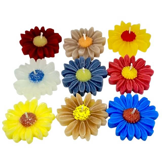 Schwimmkerzen Gerbera und Wasserperlen-Set für Wasserkerze