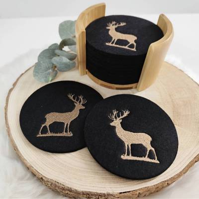 Hirsch Stickdateien Set Shabby-Stil inkl. ITH-Anhänger ab 10x10 – Sofort-Download