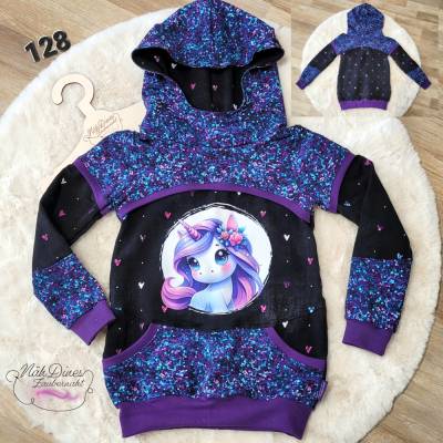 Hoodie Einhorn Größe 128