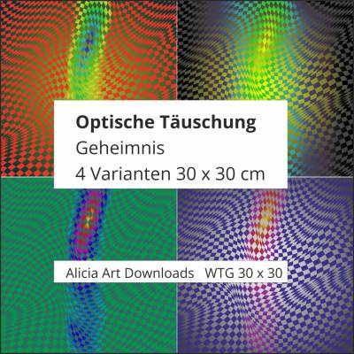 Optische Illusion in 4 geheimnisvollen Varianten