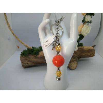 Designer Schlüsselanhänger Disco Queen – Einzigartiges Unikat mit Glasperlen & Karabiner