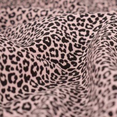 Baumwolljersey Leomuster rosa (1m/14,-€)