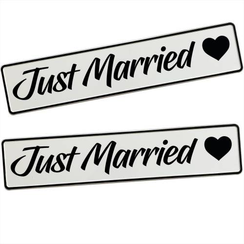 Hochzeitskennzeichen zur Hochzeit Just Married Love Deko Hochzeitsauto Autokennzeichen Fotorequisite Brautpaar Hochzeits