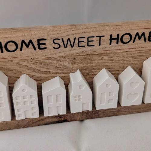 Deko-Objekt „Home Sweet Home“ im – skandinavischer Wohnstil für dein Zuhause oder als Geschenk zur Einweihung